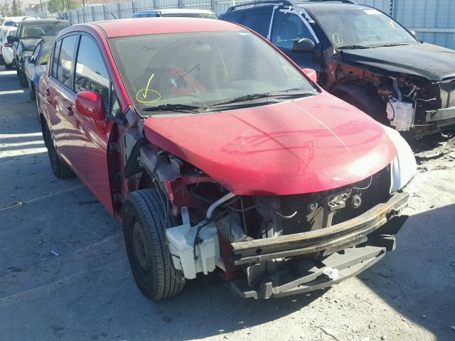 3N1BC13E88L379005 - 2008 NISSAN VERSA S RED photo 1