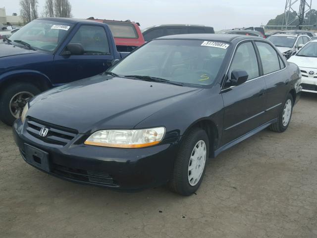 JHMCG66591C009082 - 2001 HONDA ACCORD LX BLACK photo 2