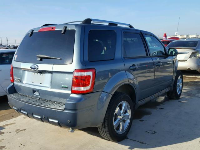 1FMCU0EG7AKC62512 - 2010 FORD ESCAPE LIM BLUE photo 4