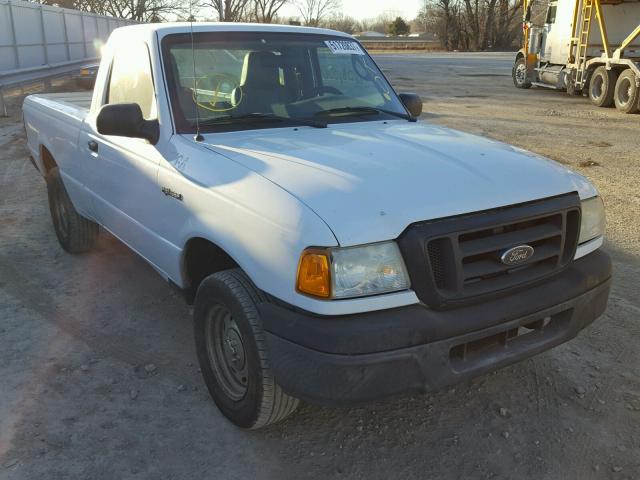 1FTYR10D05PA36075 - 2005 FORD RANGER WHITE photo 1