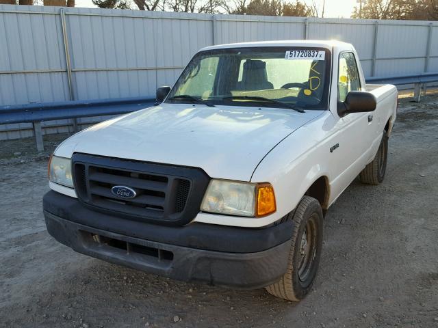 1FTYR10D05PA36075 - 2005 FORD RANGER WHITE photo 2