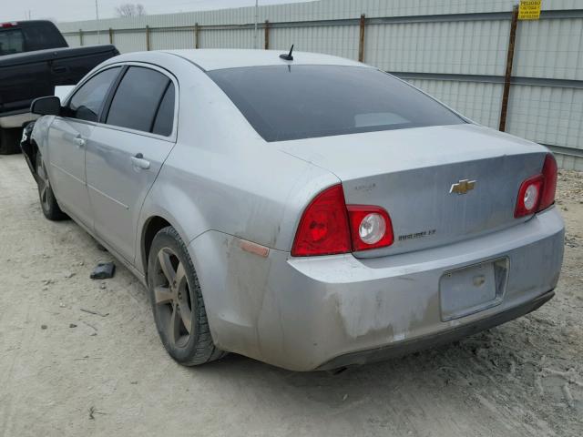 1G1ZC5E15BF393001 - 2011 CHEVROLET MALIBU 1LT SILVER photo 3