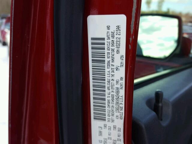 1D8GU28K09W548600 - 2009 DODGE NITRO SE RED photo 10