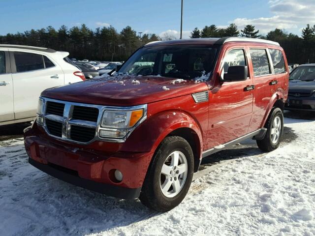 1D8GU28K09W548600 - 2009 DODGE NITRO SE RED photo 2