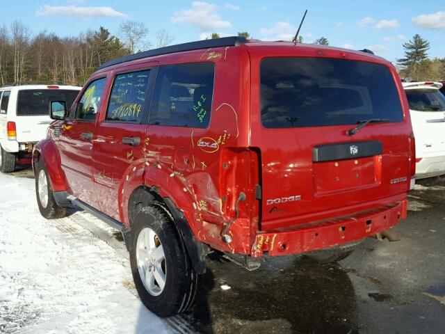 1D8GU28K09W548600 - 2009 DODGE NITRO SE RED photo 3