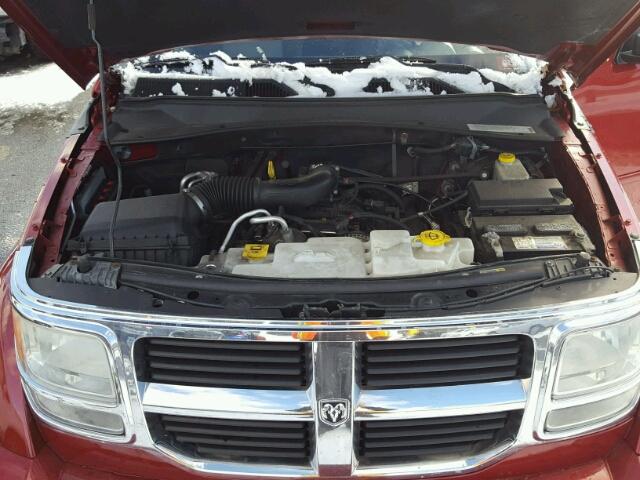 1D8GU28K09W548600 - 2009 DODGE NITRO SE RED photo 7