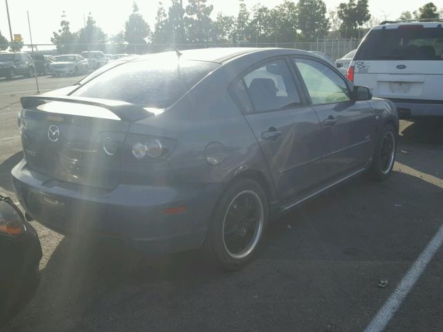 JM1BK324X71672186 - 2007 MAZDA 3 S GRAY photo 4