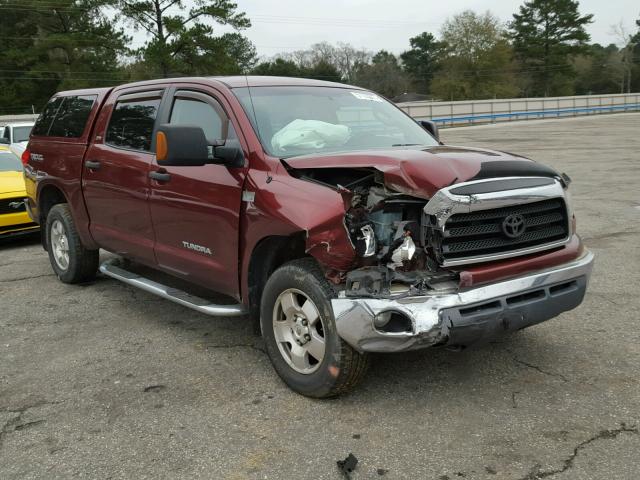 5TFDV54198X073230 - 2008 TOYOTA TUNDRA CRE RED photo 1