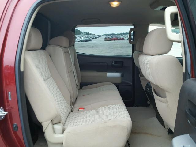 5TFDV54198X073230 - 2008 TOYOTA TUNDRA CRE RED photo 6