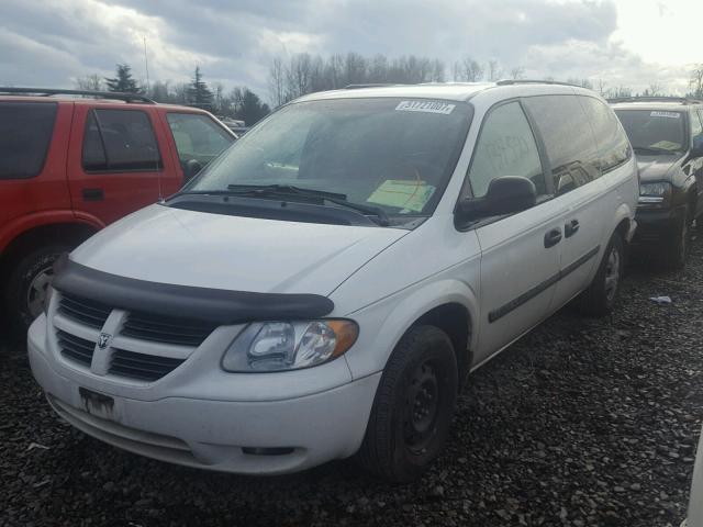 1D4GP24R36B665716 - 2006 DODGE GRAND CARA WHITE photo 2