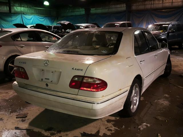 WDBJF83J41X047285 - 2001 MERCEDES-BENZ E 430 CREAM photo 4