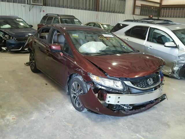 19XFB2F87FE039424 - 2015 HONDA CIVIC EX BURGUNDY photo 1