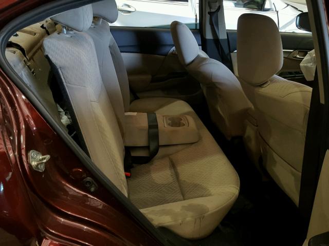 19XFB2F87FE039424 - 2015 HONDA CIVIC EX ბურგუნდია ფოტო 6