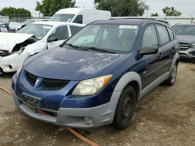 5Y2SL62853Z446845 - 2003 PONTIAC VIBE BLUE photo 2