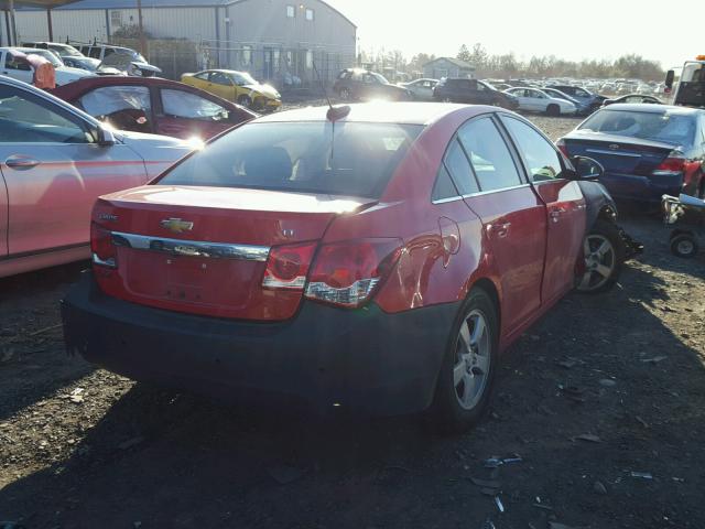 1G1PC5SB1F7277542 - 2015 CHEVROLET CRUZE LT RED photo 4