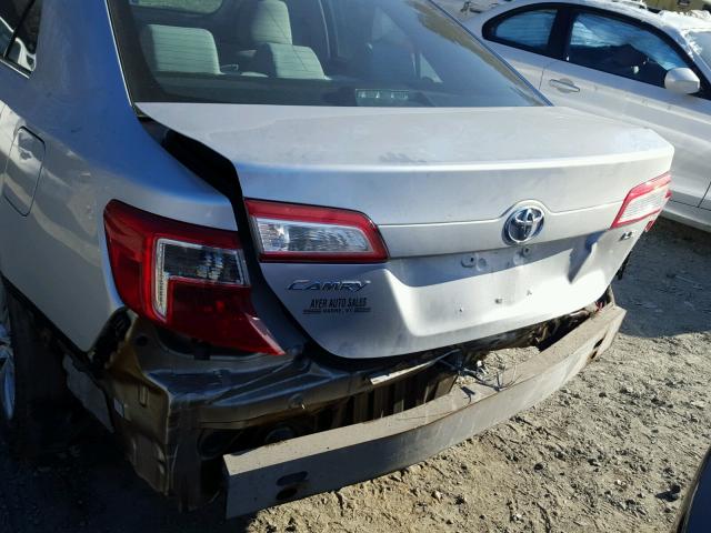 4T4BF1FK9ER338794 - 2014 TOYOTA CAMRY L SILVER photo 9