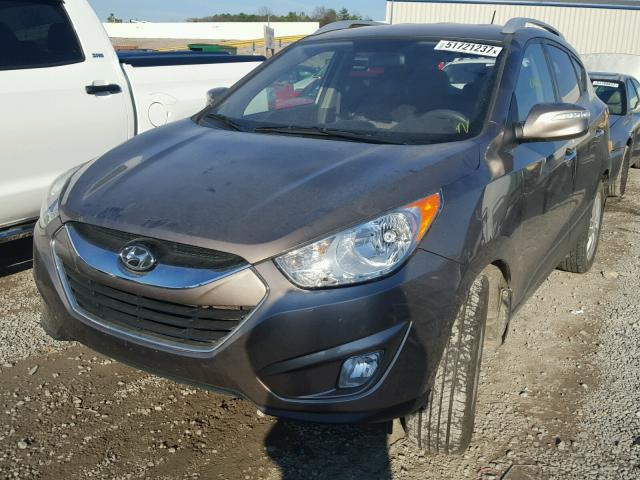 KM8JU3AC2AU063643 - 2010 HYUNDAI TUCSON GLS BROWN photo 2