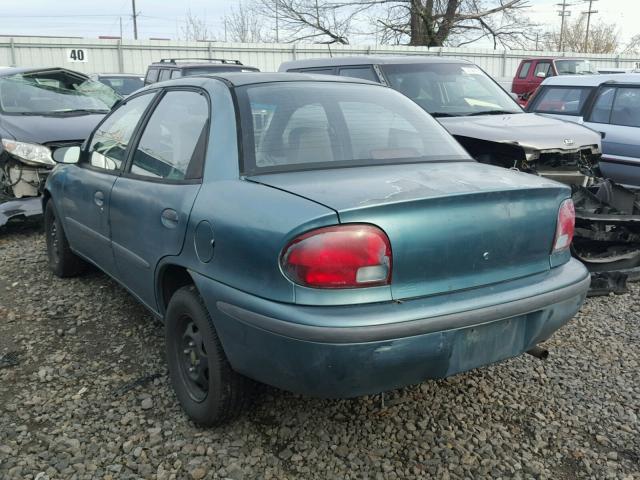 2C1MR5290V6701374 - 1997 GEO METRO LSI GREEN photo 3