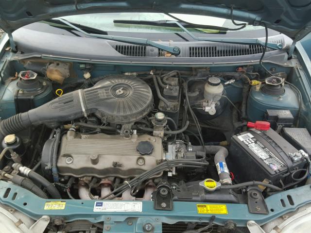 2C1MR5290V6701374 - 1997 GEO METRO LSI GREEN photo 7