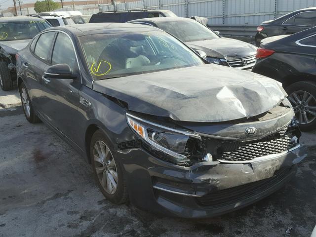 5XXGU4L3XGG096356 - 2016 KIA OPTIMA EX GRAY photo 1