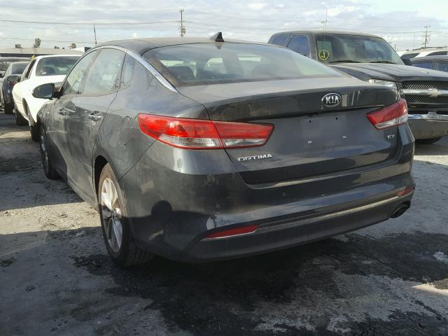 5XXGU4L3XGG096356 - 2016 KIA OPTIMA EX GRAY photo 3