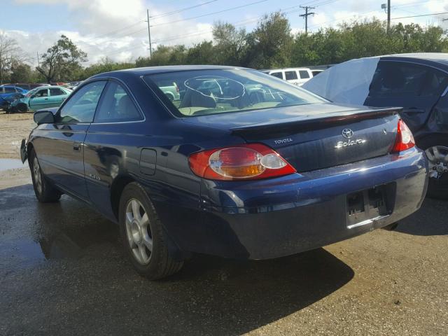 2T1CF22P62C590411 - 2002 TOYOTA CAMRY SOLA BLUE photo 3