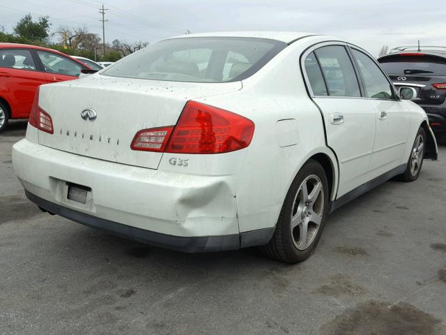 JNKCV51E93M323982 - 2003 INFINITI G35 WHITE photo 4