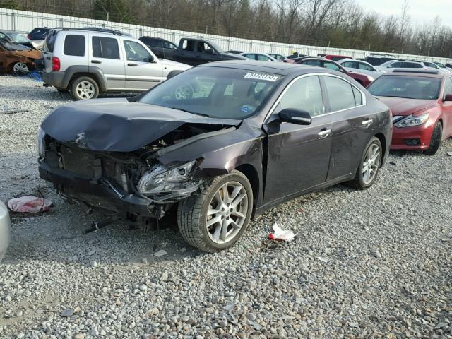 1N4AA5AP7AC875463 - 2010 NISSAN MAXIMA S BLACK photo 2