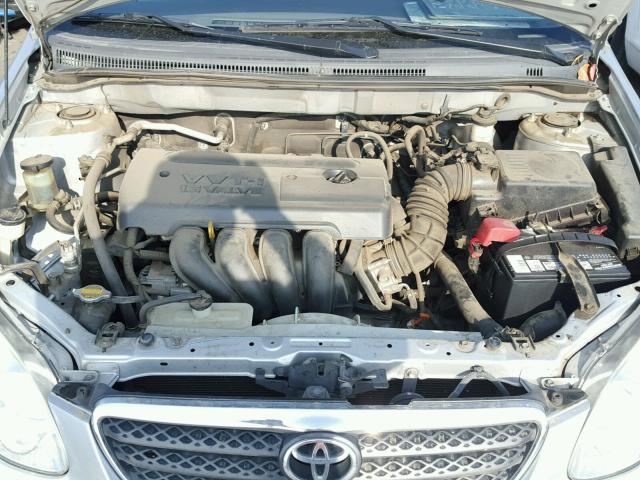 1NXBR32E27Z845374 - 2007 TOYOTA COROLLA CE SILVER photo 7