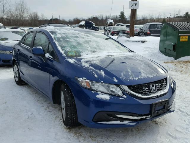 2HGFB2F54DH589978 - 2013 HONDA CIVIC LX BLUE photo 1