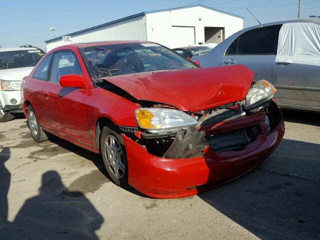 1HGEM22962L002551 - 2002 HONDA CIVIC EX RED photo 1