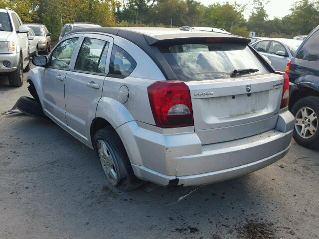 1B3HB48A69D136304 - 2009 DODGE CALIBER SX SILVER photo 3