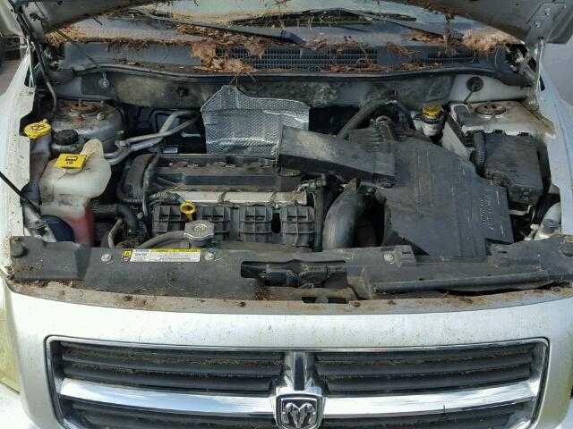 1B3HB48A69D136304 - 2009 DODGE CALIBER SX SILVER photo 7