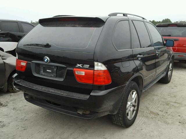 5UXFA13525LY12814 - 2005 BMW X5 3.0I BLACK photo 4