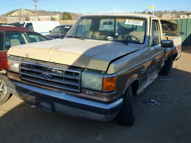 2FTDF15H1LCA17309 - 1990 FORD F150 TAN photo 2