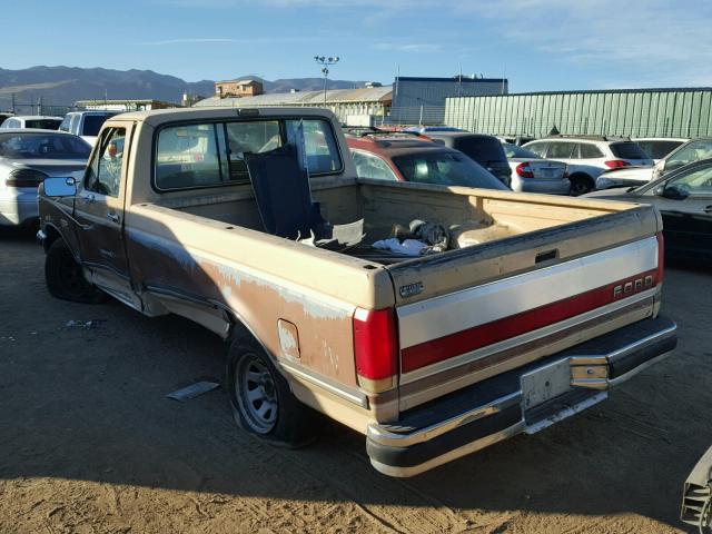 2FTDF15H1LCA17309 - 1990 FORD F150 TAN photo 3