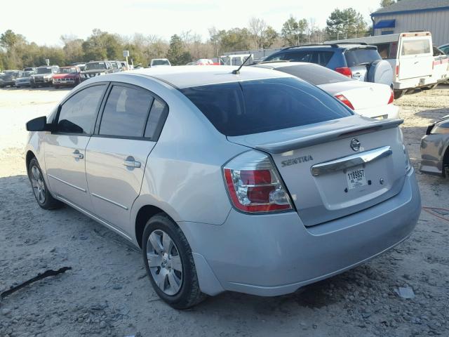 3N1AB6APXCL770343 - 2012 NISSAN SENTRA 2.0 GRAY photo 3