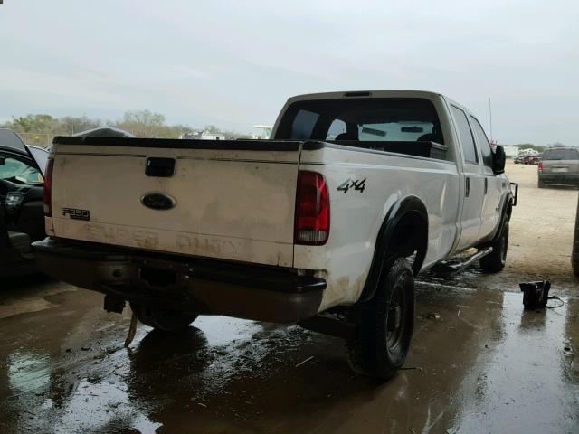 1FTSW31P94EB80057 - 2004 FORD F350 SRW S WHITE photo 4