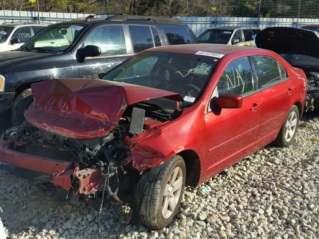 3FAFP07Z36R224825 - 2006 FORD FUSION SE RED photo 2