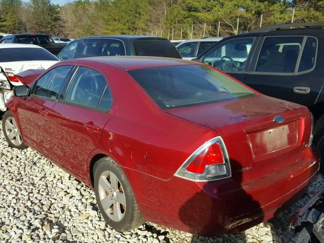 3FAFP07Z36R224825 - 2006 FORD FUSION SE RED photo 3