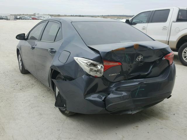 5YFBURHE6HP609712 - 2017 TOYOTA COROLLA L GRAY photo 3