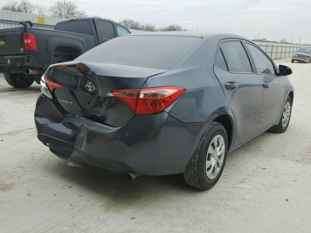 5YFBURHE6HP609712 - 2017 TOYOTA COROLLA L GRAY photo 4