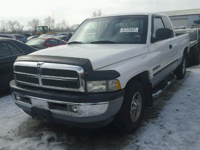 1B7HC13ZXXJ587905 - 1999 DODGE RAM 1500 WHITE photo 2