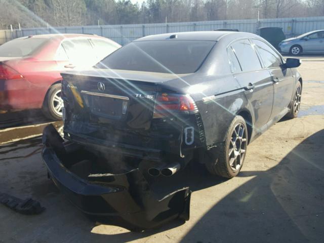 19UUA76598A021396 - 2008 ACURA TL TYPE S BLACK photo 4