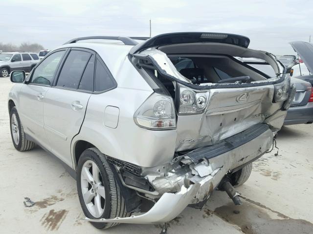 JTJGK31U989850046 - 2008 LEXUS RX 350 SILVER photo 3