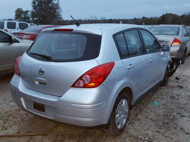 3N1BC1CP5BL392755 - 2011 NISSAN VERSA S SILVER photo 4