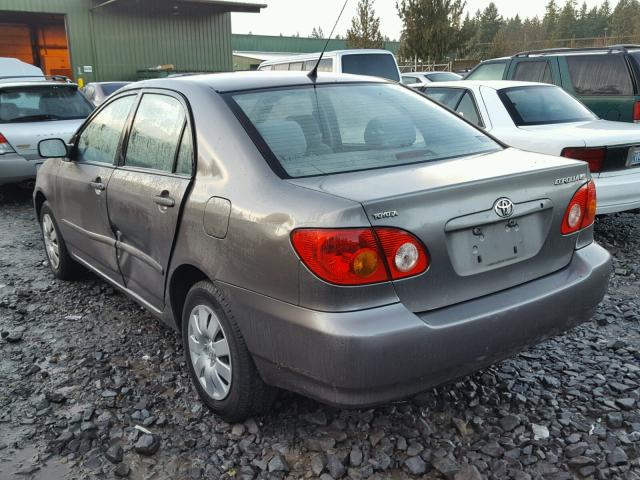 1NXBR38E14Z237476 - 2004 TOYOTA COROLLA CE GRAY photo 3