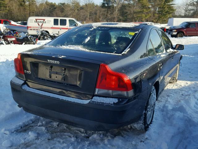 YV1RS64A042321290 - 2004 VOLVO S60 BLACK photo 4