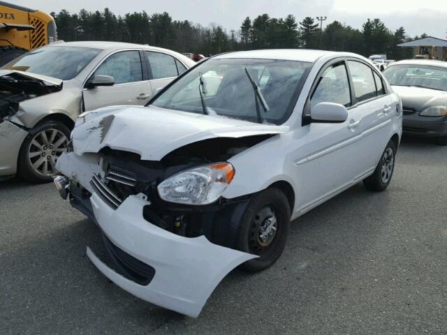 KMHCN4AC4BU609274 - 2011 HYUNDAI ACCENT GLS WHITE photo 2