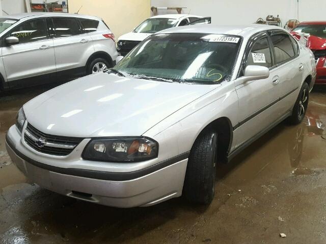 2G1WF52E929188114 - 2002 CHEVROLET IMPALA SILVER photo 2